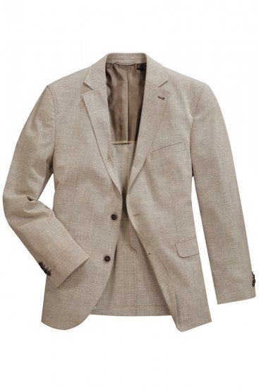 JP1880 Bamboo Flexnamic Blazer Sand - Habitter og blazere - Habitter og jakkesæt i store størrelser