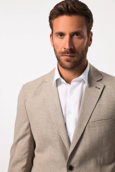 JP1880 Bamboo Flexnamic Blazer Sand - Habitter og blazere - Habitter og jakkesæt i store størrelser