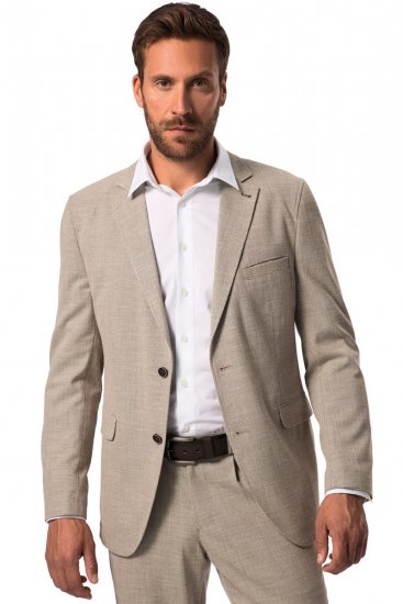 JP1880 Bamboo Flexnamic Blazer Sand - Habitter og blazere - Habitter og jakkesæt i store størrelser
