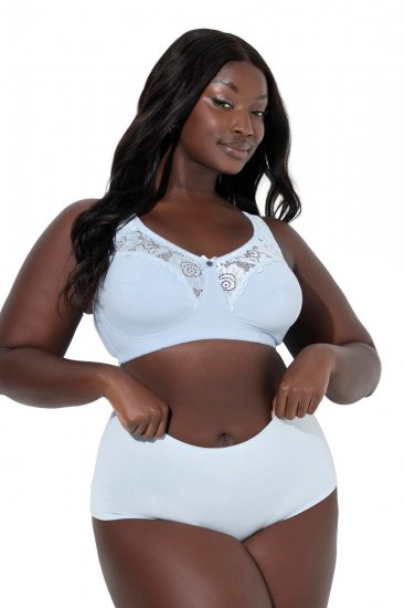 Ulla Popken 827465 Hipstertrusser med blonde 3-pak Blå - Trusser - 