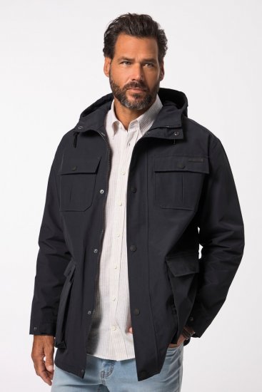 JP1880 828706 Regnjakke med skjult lynlås Mørkeblå - Jakker - Jakker i store størrelser, 2XL- 12XL