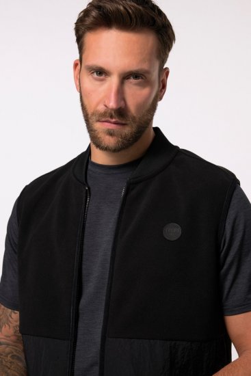 JP1880 Level 2 Double-Layer Fleece Vest Black - Sportstøj & outdoor - Sportstøj i store størrelser til mænd