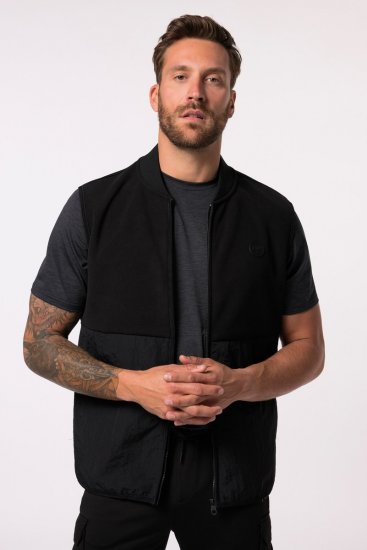 JP1880 Level 2 Double-Layer Fleece Vest Black - Sportstøj & outdoor - Sportstøj i store størrelser til mænd