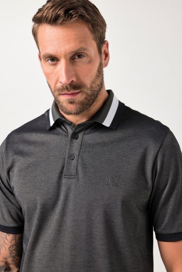 JAY-PI Quickdry Two-Tone Golf Poloshirt Black - Polotrøjer - Polotrøjer 2XL-8XL