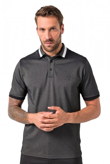 JAY-PI Quickdry Two-Tone Golf Poloshirt Black - Polotrøjer - Polotrøjer 2XL-8XL