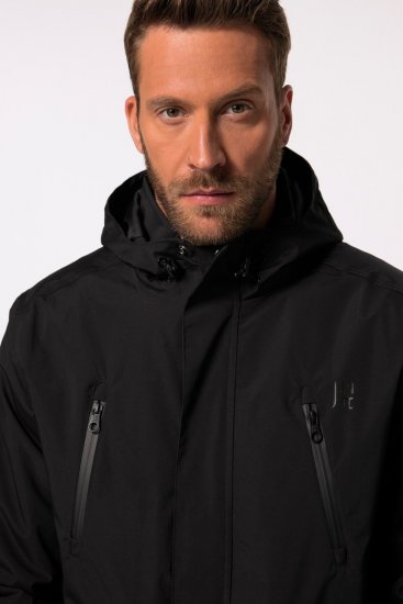 Jay-Pi Ski Jacket Functional Waterproof Windproof Breathable Black - Skitøj - Ski- & vintertøj i store størrelser