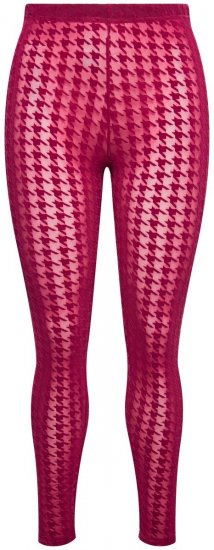 Ulla Popken 828982 Ternede strømpeleggings Bærrød - Strømpebukser & strømper - 