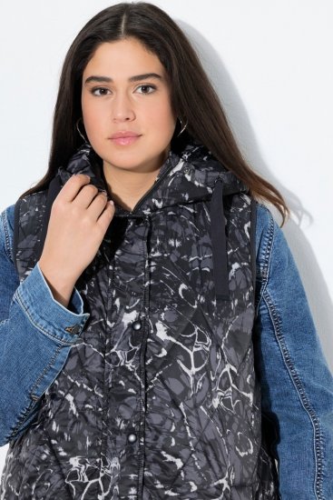 Ulla Popken 829120 Vejrbestandig vest Antracit - Veste - 
