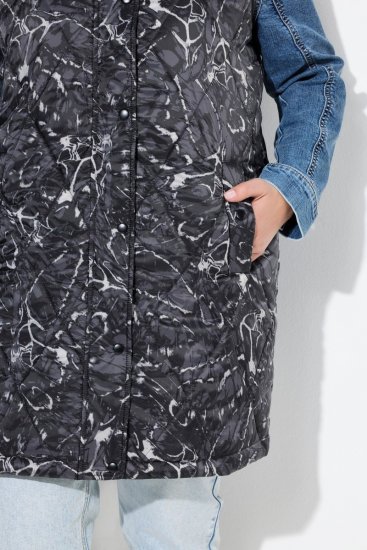 Ulla Popken 829120 Vejrbestandig vest Antracit - Veste - 