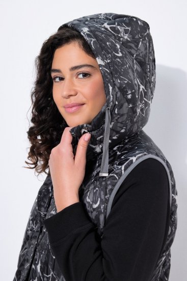 Ulla Popken 829120 Vejrbestandig vest Antracit - Veste - 