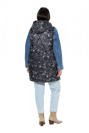 Ulla Popken 829120 Vejrbestandig vest Antracit - Veste - 