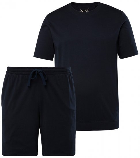 JP1880 829513 Pyjamas kort model bellyfit Mørkeblå - Undertøj og badetøj - Badetøj og Undertøj i store størrelser 