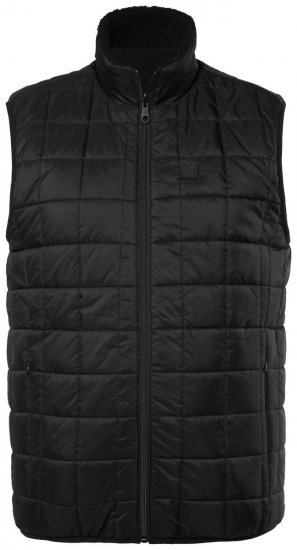 Jay-Pi 829716 Vendbar vest med teddy Sort - Jakker - Jakker i store størrelser, 2XL- 12XL