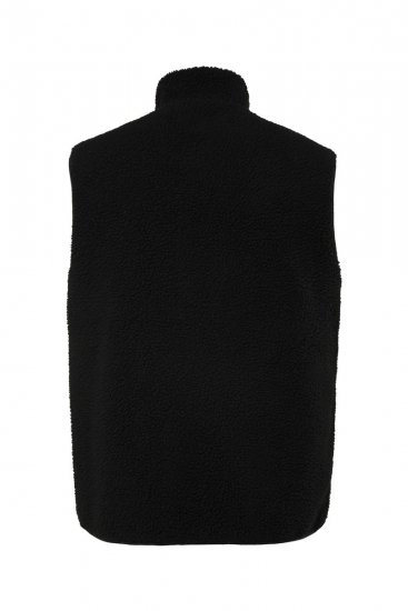 Jay-Pi 829716 Vendbar vest med teddy Sort - Jakker - Jakker i store størrelser, 2XL- 12XL