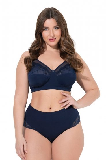 Ulla Popken 830094 Trusser med blonde 2-pak Mørkeblå - Trusser - 