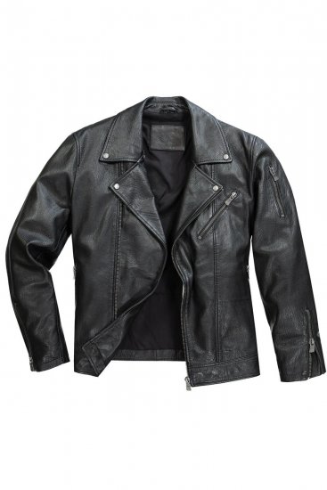 JP1880 830586 Bikerjakke i lammenappa Sort - Jakker - Jakker i store størrelser, 2XL- 12XL