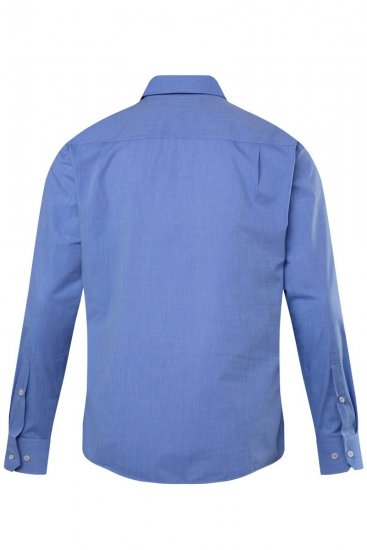 Men+ 753 Langærmet Business-skjorte med klassisk krave Lyseblå - Skjorter - Skjorter til store mænd 2XL- 8XL