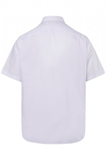 Men+ 756 Kortærmet Business-skjorte med klassisk krave Hvid - Skjorter - Skjorter til store mænd 2XL- 8XL