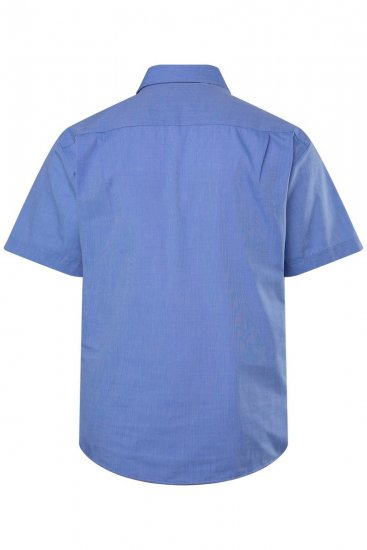 Men+ 756 Kortærmet Business-skjorte med klassisk krave Lyseblå - Skjorter - Skjorter til store mænd 2XL- 8XL