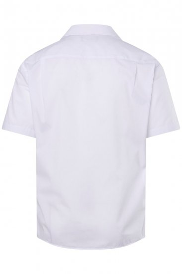 Men+ 758 Kortærmet Business-skjorte med åben krave Hvid - Skjorter - Skjorter til store mænd 2XL- 8XL