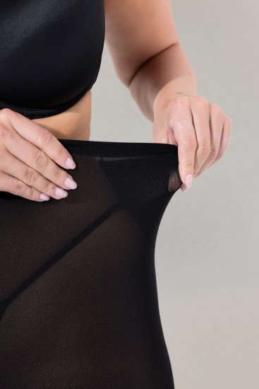 Ulla Popken 831196 Overknee-strømper 80 den Sort - Strømpebukser & strømper - 