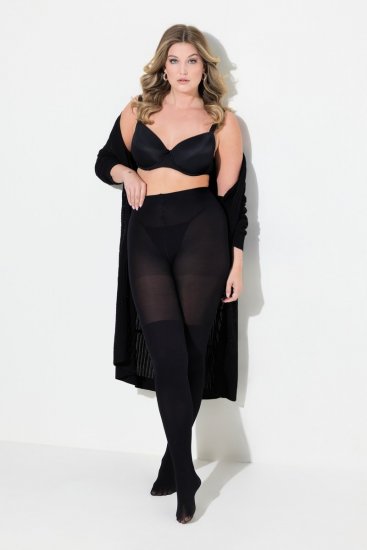 Ulla Popken 831196 Overknee-strømper 80 den Sort - Strømpebukser & strømper - 