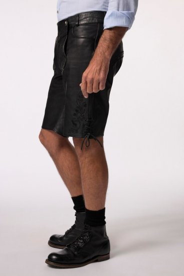 JP1880 831257 Skindshorts i nappa Sort - Shorts - Shorts i store størrelser - W40-W60