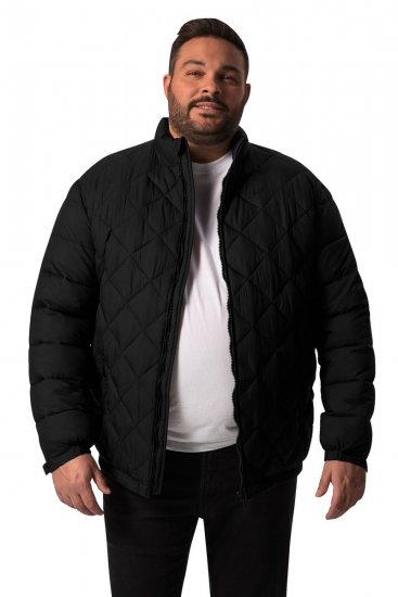 Men+ 494 Quiltet jakke med ståkrave Sort - Jakker - Jakker i store størrelser, 2XL- 12XL