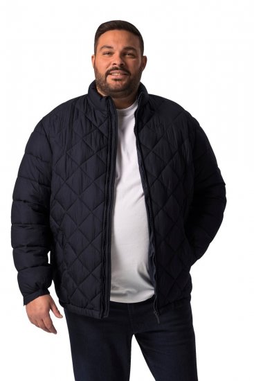 Men+ 494 Quiltet jakke med ståkrave Mørkeblå - Jakker - Jakker i store størrelser, 2XL- 12XL