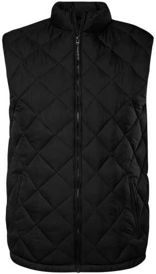 Men+ 578 Quiltet vest med ståkrave Sort - Jakker - Jakker i store størrelser, 2XL- 12XL