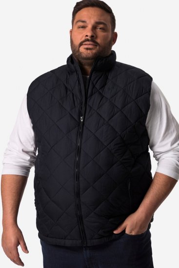 Men+ 578 Quiltet vest med ståkrave Mørkeblå - Jakker - Jakker i store størrelser, 2XL- 12XL
