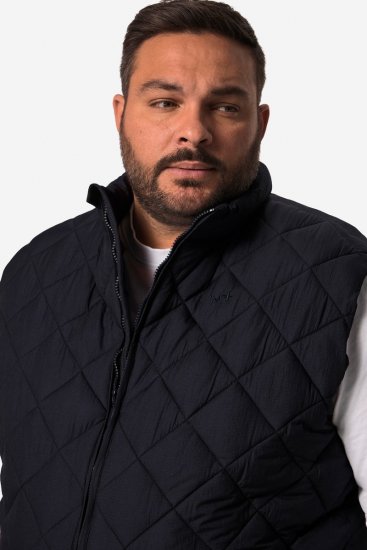 Men+ 578 Quiltet vest med ståkrave Mørkeblå - Jakker - Jakker i store størrelser, 2XL- 12XL