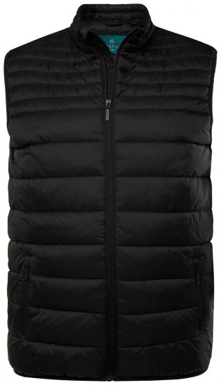 Boston Park 583 Quiltet vest med ståkrave Sort - Jakker - Jakker i store størrelser, 2XL- 12XL