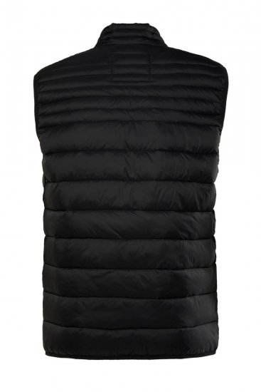 Boston Park 583 Quiltet vest med ståkrave Sort - Jakker - Jakker i store størrelser, 2XL- 12XL