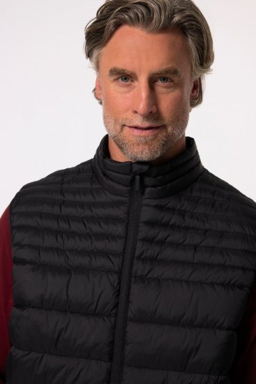 Boston Park 583 Quiltet vest med ståkrave Sort - Jakker - Jakker i store størrelser, 2XL- 12XL