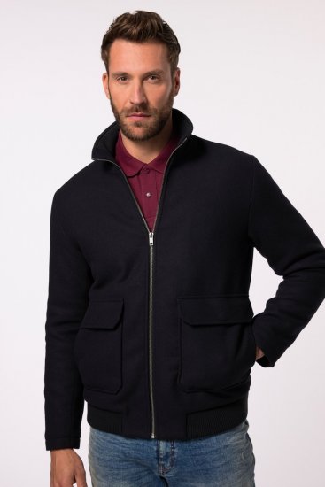 JP1880 831627 Bomberjakke i uldmix Mørkeblå - Jakker - Jakker i store størrelser, 2XL- 12XL