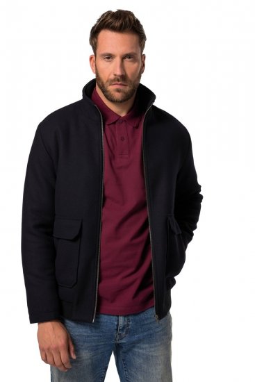 JP1880 831627 Bomberjakke i uldmix Mørkeblå - Jakker - Jakker i store størrelser, 2XL- 12XL
