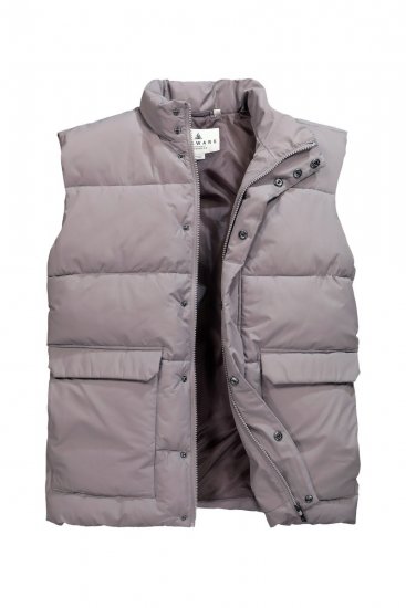 JP1880 831639 Quiltet vest i genbrugspolyester Mørkegrå - Jakker - Jakker i store størrelser, 2XL- 12XL