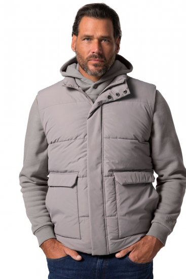 JP1880 831639 Quiltet vest i genbrugspolyester Mørkegrå - Jakker - Jakker i store størrelser, 2XL- 12XL