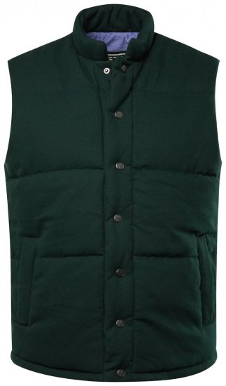 STHUGE 831896 Vatteret flannelsvest Mørkegrøn - Jakker - Jakker i store størrelser, 2XL- 12XL