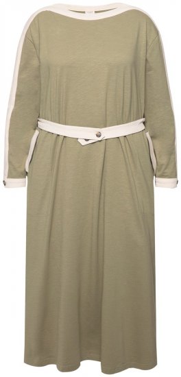 Ulla Popken 831963 Langærmet kjole Grå - Maxikjoler - Maxikjoler i plus size