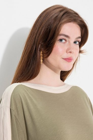 Ulla Popken 831963 Langærmet kjole Grå - Maxikjoler - Maxikjoler i plus size