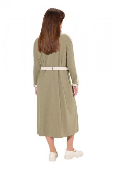 Ulla Popken 831963 Langærmet kjole Grå - Maxikjoler - Maxikjoler i plus size