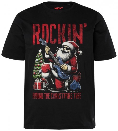 Men+ 180 T-shirt Rockin' Sort - T-shirts - T-shirts i store størrelser - 2XL-14XL