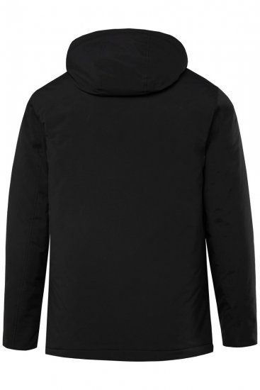 JP1880 832202 Feltjakke med hætte Sort TALL - TALL jakker - TALL jakker med ekstra længde