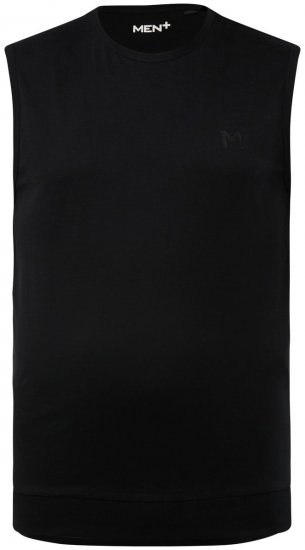 Men+ 248 Ærmeløs T-shirt bellyfit Sort - T-shirts - T-shirts i store størrelser - 2XL-14XL
