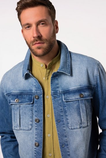 JP1880 832510 Stretch Denimjakke Indigoblå - Jakker - Jakker i store størrelser, 2XL- 12XL