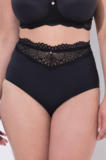 Ulla Popken 832874 Trusser med høj talje og blonde 3-pak Brun - Trusser - 