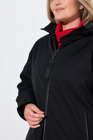 Ulla Popken 833341 Funktionsjakke Sort - Jakker - Dame jakker i store størrelser