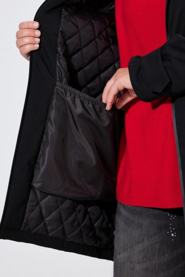 Ulla Popken 833341 Funktionsjakke Sort - Jakker - Dame jakker i store størrelser